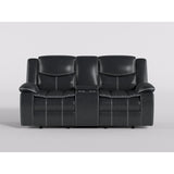 Bastrop Black Reclining Loveseat