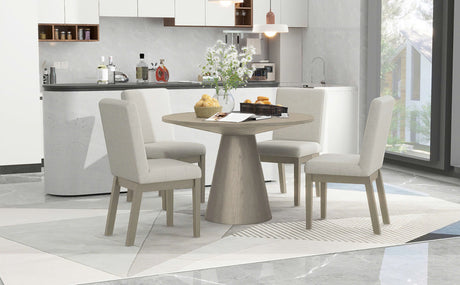 Apex Beige/Natural 5-Piece Dining Set from Happy Homes - Luna Furniture
