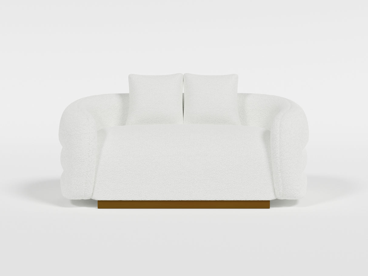 Novella White Loveseat from Homelegance - Luna Furniture