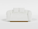 Novella White Loveseat from Homelegance - Luna Furniture