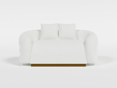 Novella White Loveseat from Homelegance - Luna Furniture