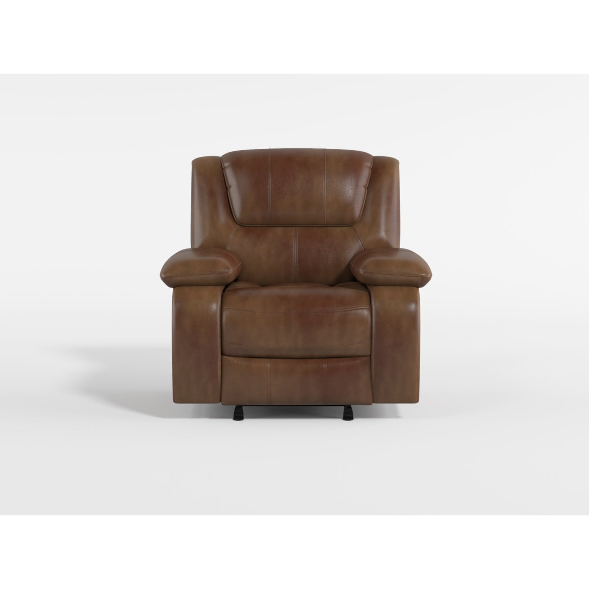 Ellicott Brown Leather Glider Reclining Chair from Homelegance - Luna Furniture