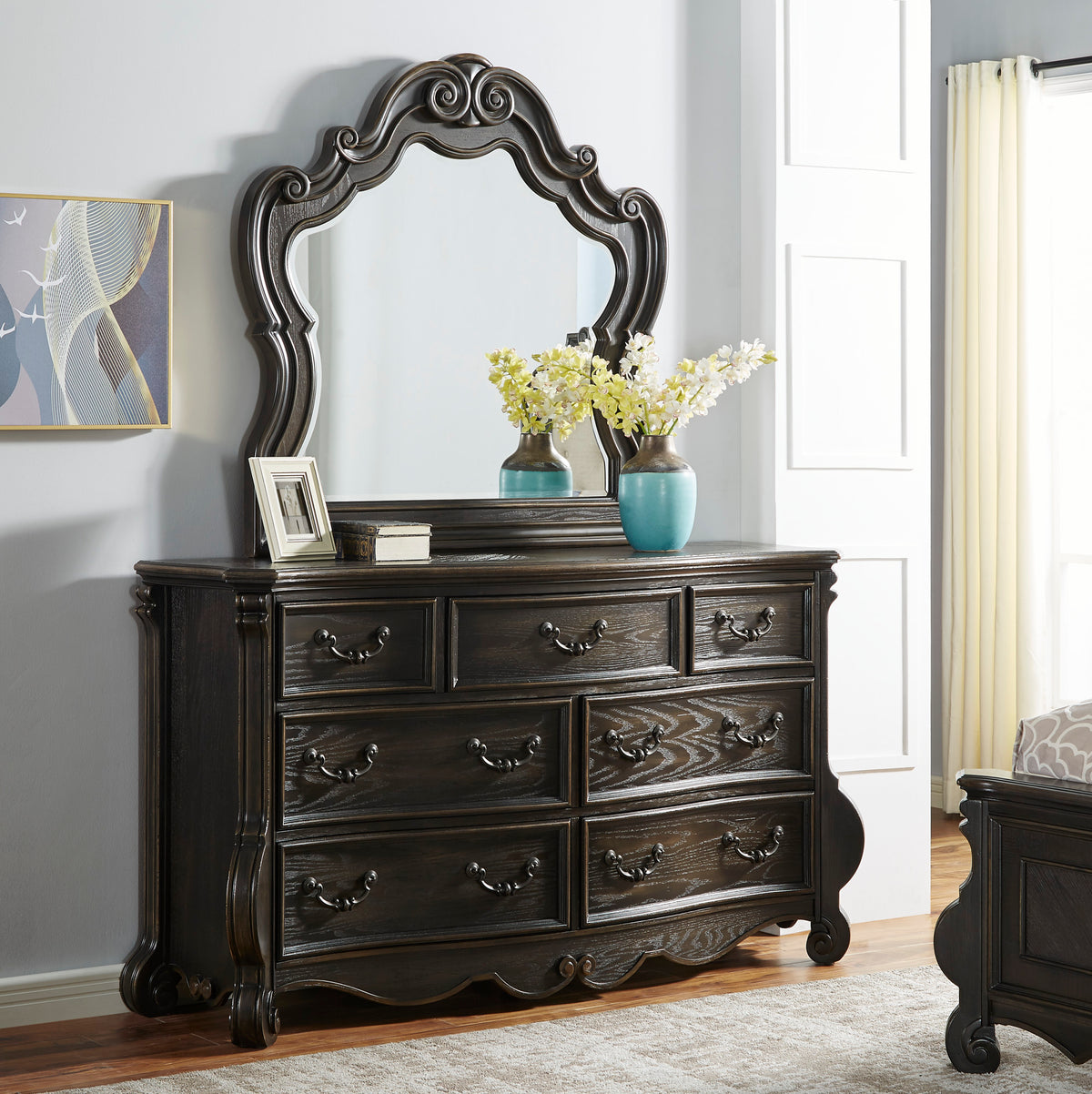 Rhapsody Molasses Sleigh Bedroom Set from Steve Silver - Luna Furniture