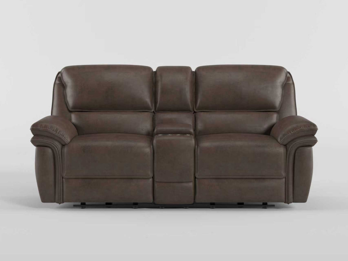 Proctor Pawter Power Double Reclining Loveseat with Center Console from Homelegance - Luna Furniture