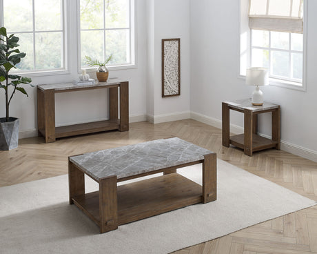 Libby Sintered Stone Sofa Table from Steve Silver - Luna Furniture