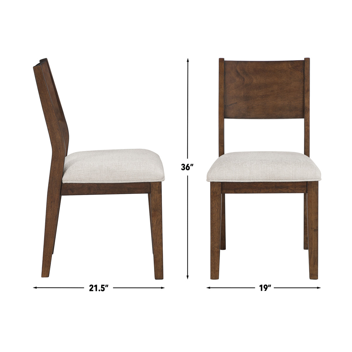 Canton Mocha Side Chair, Set of 2 from Steve Silver - Luna Furniture