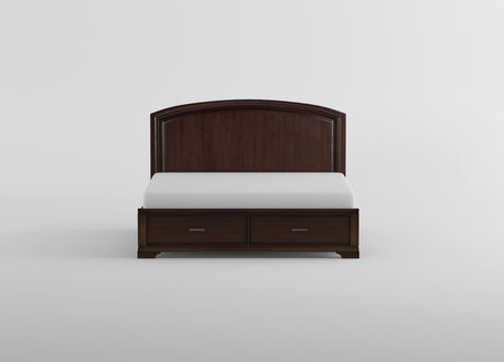 Hudson White Queen Storage Platform Bed from Homelegance - Luna Furniture