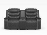 Putnam Brown Reclining Loveseat With Console from Homelegance - Luna Furniture