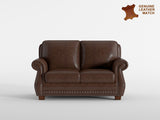 Remington Brown Loveseat from Homelegance - Luna Furniture