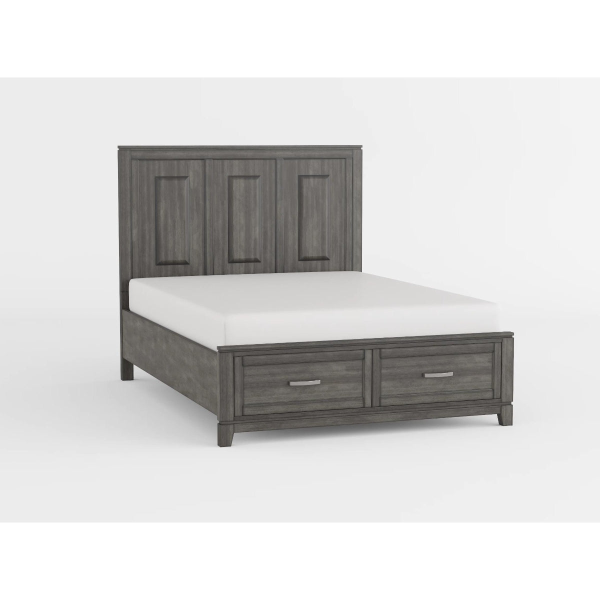 Garretson White Twin Platform Bed with Footboard Storage from Homelegance - Luna Furniture