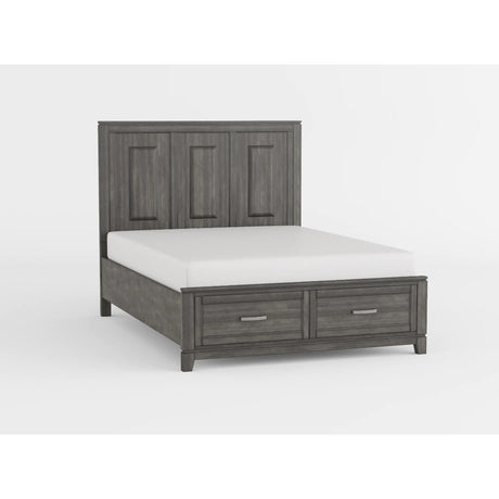 Garretson White Twin Platform Bed with Footboard Storage from Homelegance - Luna Furniture
