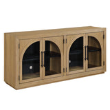 Magnolia Cathedral Doored Server, Weathered Sand from Steve Silver - Luna Furniture