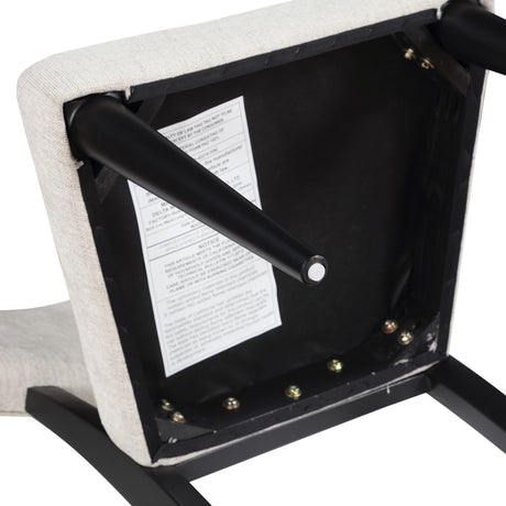 Colvin Eggshell/Black Side Chair, Set of 2 from Steve Silver - Luna Furniture