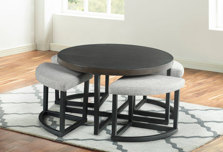 Yukon Coffee Table with Stools from Steve Silver - Luna Furniture