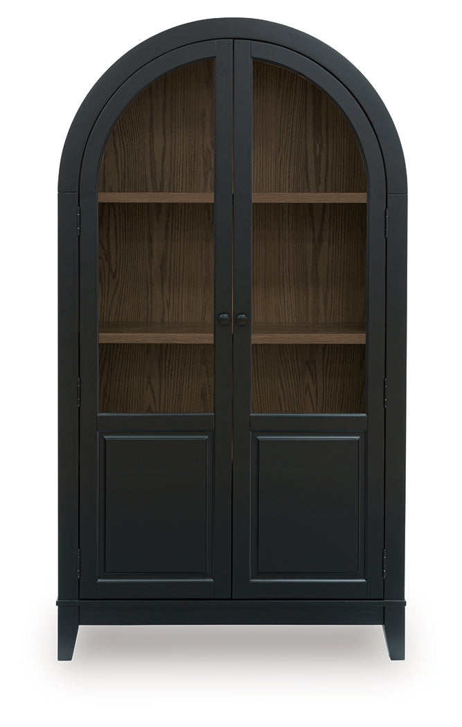 Dagandale Black/Natural Accent Cabinet from Ashley - Luna Furniture