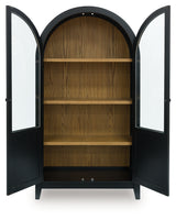 Dagandale Black/Natural Accent Cabinet from Ashley - Luna Furniture
