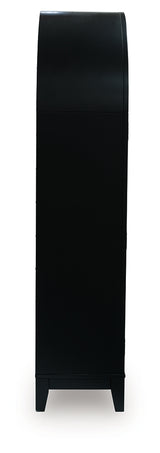 Dagandale Black/Natural Accent Cabinet from Ashley - Luna Furniture