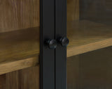 Dagandale Black/Natural Accent Cabinet from Ashley - Luna Furniture
