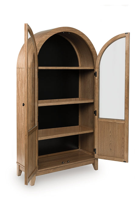 Dagandale Natural/Black Accent Cabinet from Ashley - Luna Furniture