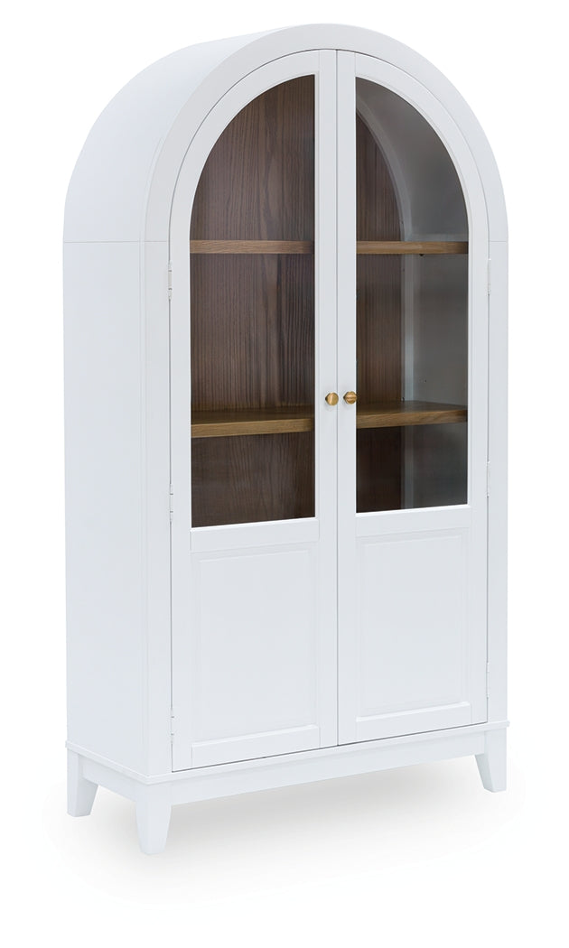 Dagandale White/Natural Accent Cabinet from Ashley - Luna Furniture