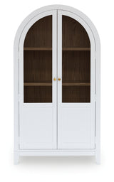 Dagandale White/Natural Accent Cabinet from Ashley - Luna Furniture