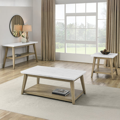 Vida Marble Top End Table from Steve Silver - Luna Furniture