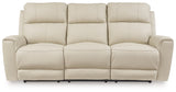 Dahlmoore Almond Power Reclining Sofa from Ashley - Luna Furniture