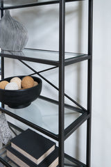 Dakerwell Antique Black 72" Bookcase from Ashley - Luna Furniture