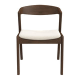 Dakota Cream Velvet Dining Chair with Solid Wood Frame from Ashcroft Furniture - Luna Furniture
