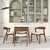 Dakota Cream Velvet Dining Chair with Solid Wood Frame from Ashcroft Furniture - Luna Furniture