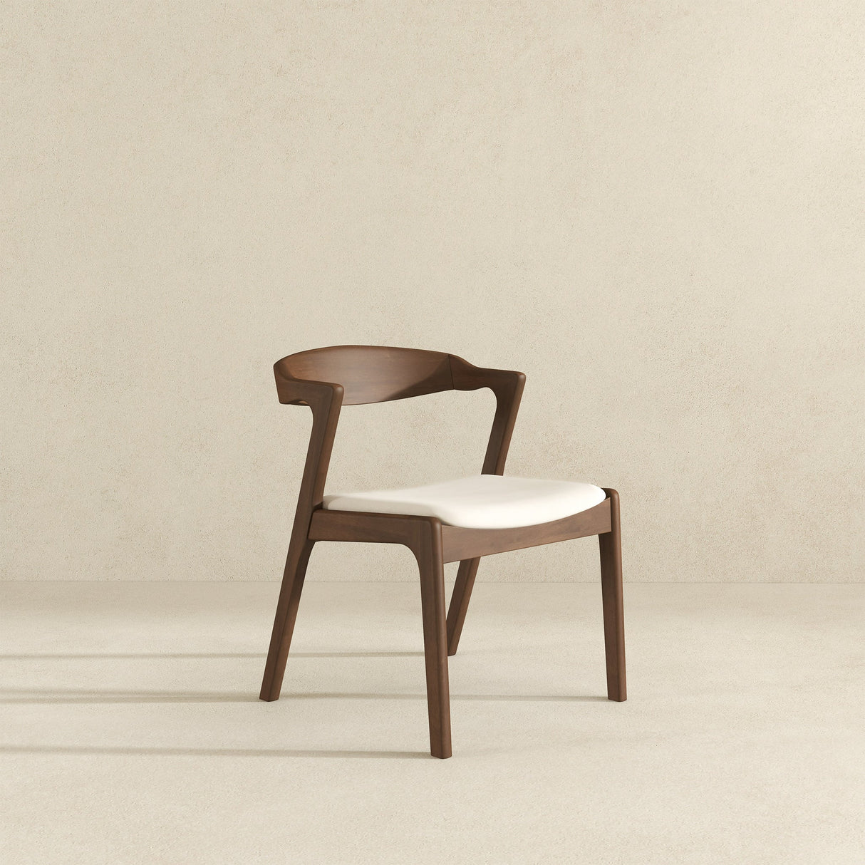 Dakota Cream Velvet Dining Chair with Solid Wood Frame from Ashcroft Furniture - Luna Furniture