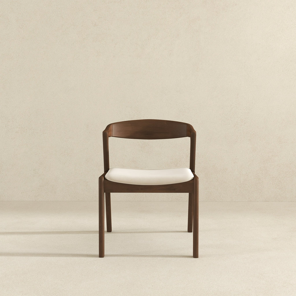 Dakota Cream Velvet Dining Chair with Solid Wood Frame from Ashcroft Furniture - Luna Furniture