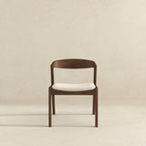 Dakota Cream Velvet Dining Chair with Solid Wood Frame from Ashcroft Furniture - Luna Furniture