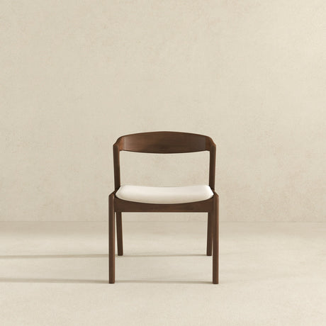 Dakota Cream Velvet Dining Chair with Solid Wood Frame from Ashcroft Furniture - Luna Furniture