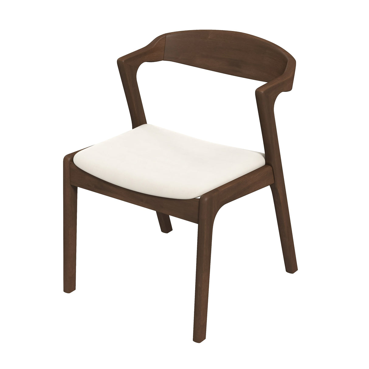 Dakota Cream Velvet Dining Chair with Solid Wood Frame from Ashcroft Furniture - Luna Furniture