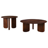 Dale Brown 2-Piece Solid Wood Coffee and End Table Set from Coaster - Luna Furniture
