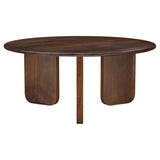 Dale Brown Round Solid Mango Wood Coffee Table from Coaster - Luna Furniture