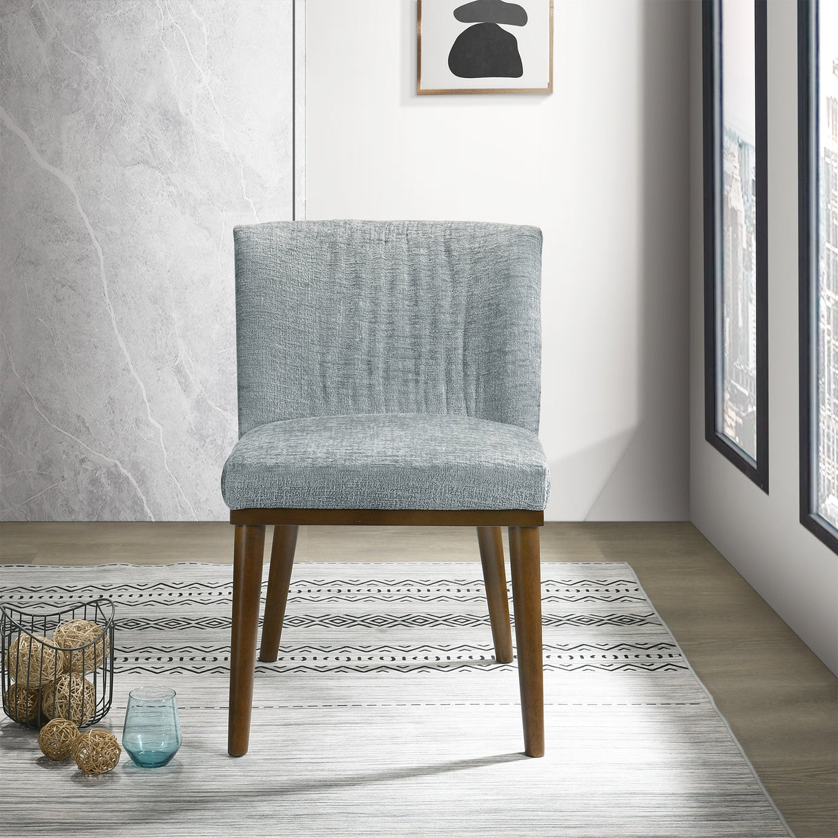 Daley Grey Fabric Dining Chair (Set Of 2) from Midinmod - Luna Furniture