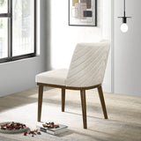 Daley White Fabric Dining Chair (Set Of 2) from Midinmod - Luna Furniture