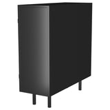 Dalia Black 2-Door Accent Storage Cabinet with Shelving from Coaster - Luna Furniture