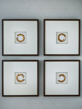 Dallbourne White/Gold Finish Wall Art (Set of 4) from Ashley - Luna Furniture