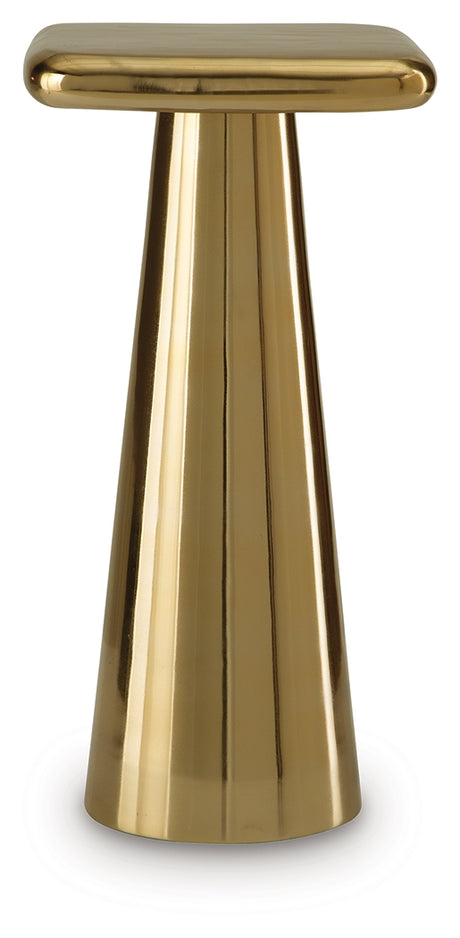 Dallenburg Gold Finish Accent Table from Ashley - Luna Furniture