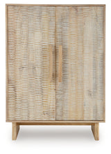 Dallinbury Natural/White Wash Accent Cabinet from Ashley - Luna Furniture