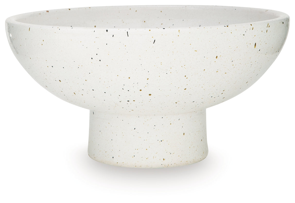 Dallinworth White/Black Bowl from Ashley Furniture - Luna Furniture