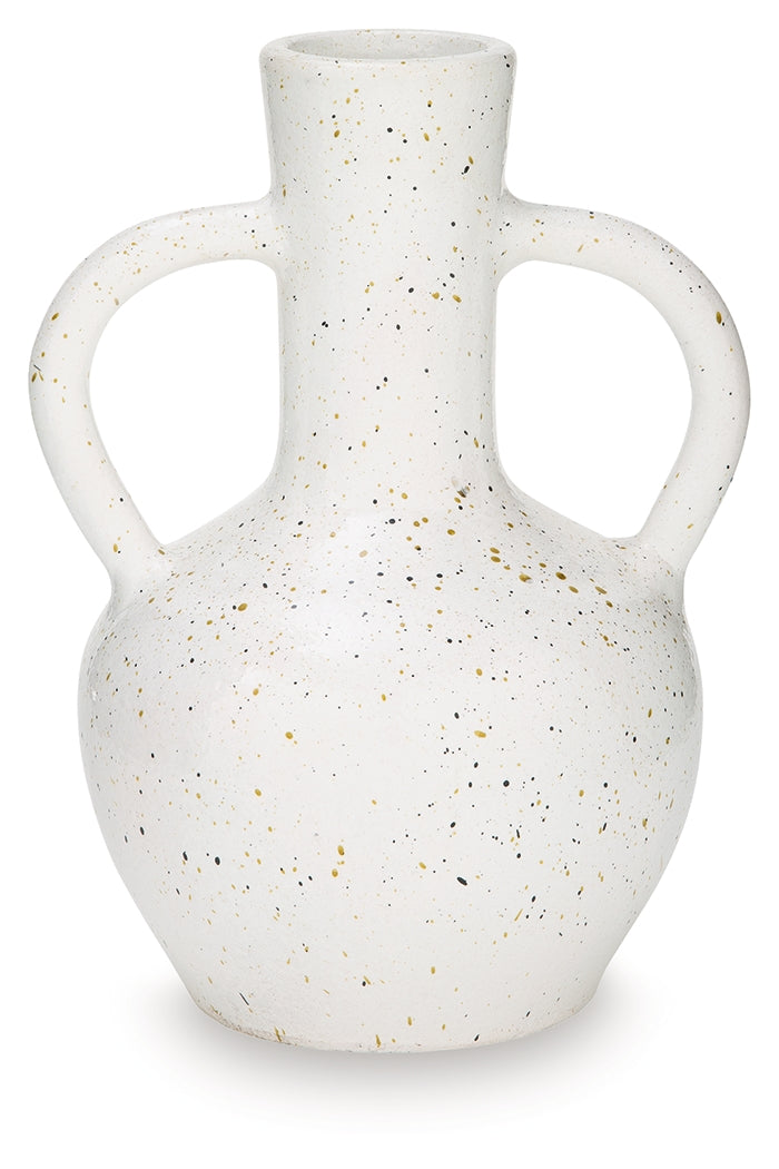 Dallinworth White/Black Vase from Ashley Furniture - Luna Furniture