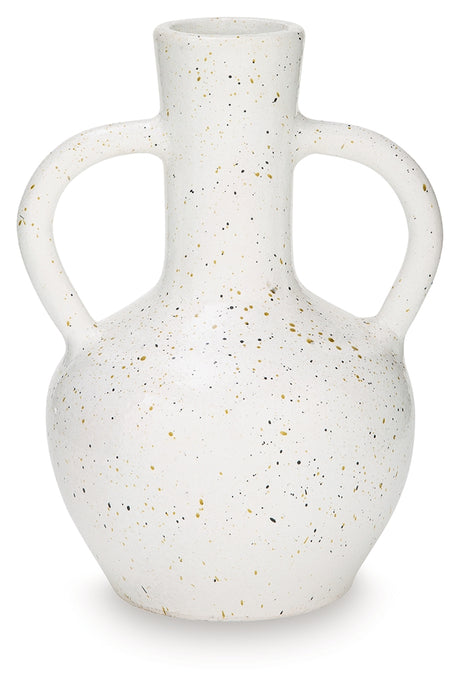 Dallinworth White/Black Vase from Ashley Furniture - Luna Furniture