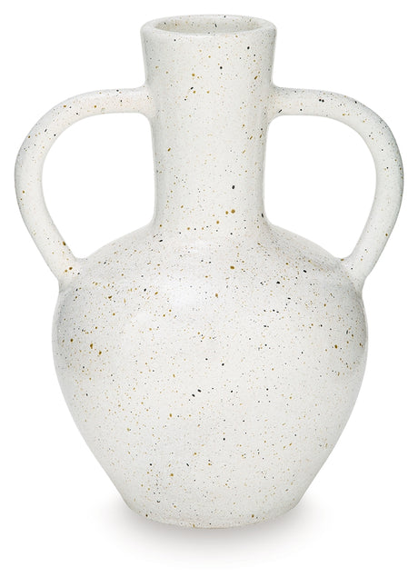 Dallinworth White/Black Vase from Ashley Furniture - Luna Furniture