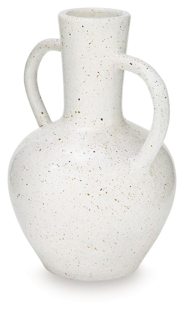 Dallinworth White/Black Vase from Ashley Furniture - Luna Furniture