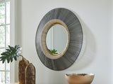 Dallmen Black/Gold Finish Accent Mirror from Ashley - Luna Furniture