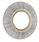 Dallmen Black/Gold Finish Accent Mirror from Ashley - Luna Furniture